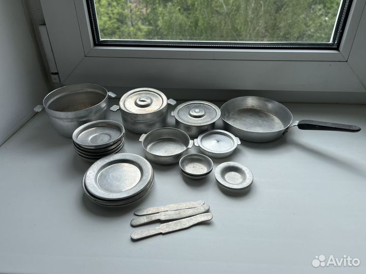 Набор детской алюминиевой посуды СССР
