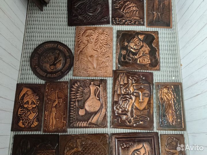 Медное панно