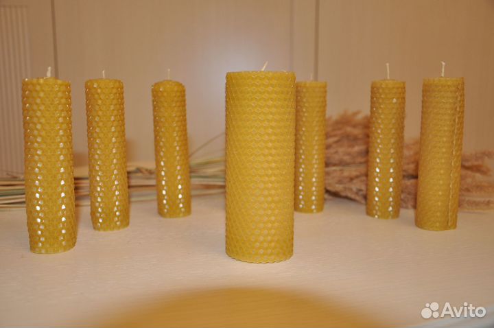 Свечи ручной работы из натуральной вощины