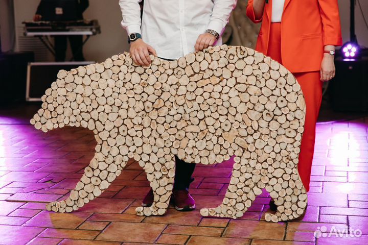 Панно из можжевельника