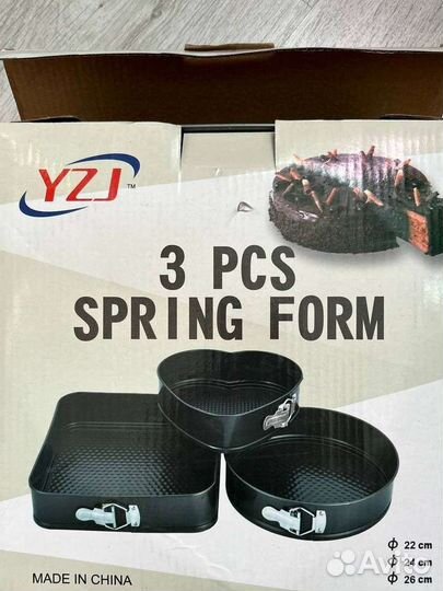 Новый набор из 3 форм для выпечки