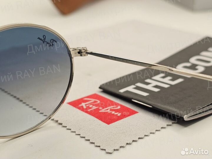 Очки Ray Ban Oval 3547 Голубой Градиент Стекло