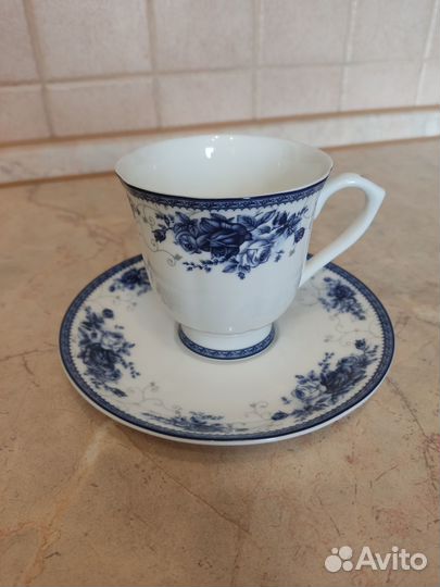 Чайная кофейная пара, чашка подарочная