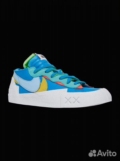 Кроссовки Nike Kaws x Sacai x Blazer Low (Blue)