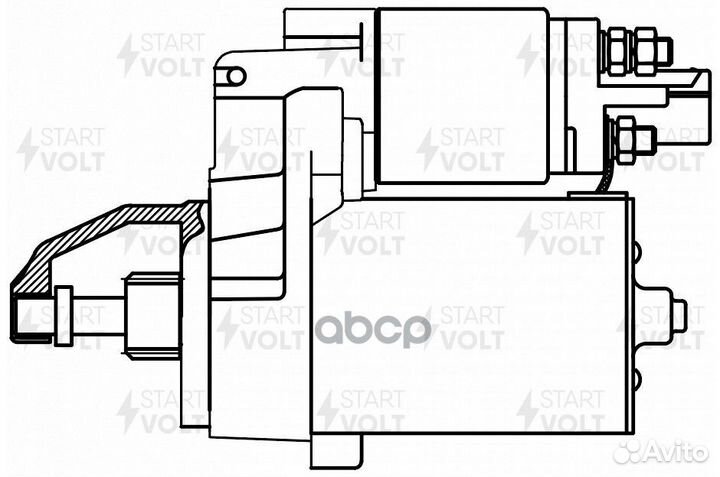 Стартер для а/м VAG A6 (04) 2.4i 1,2кВт (LSt