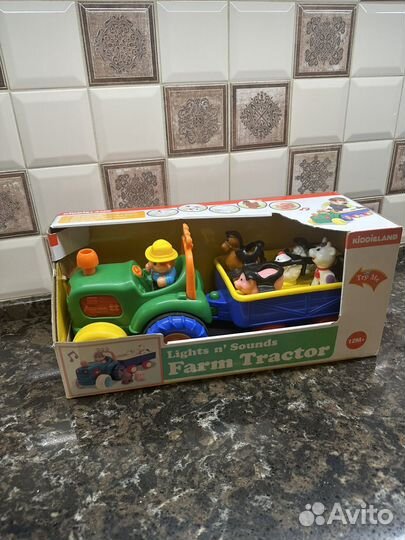 Трактор с животными kiddieland ферма