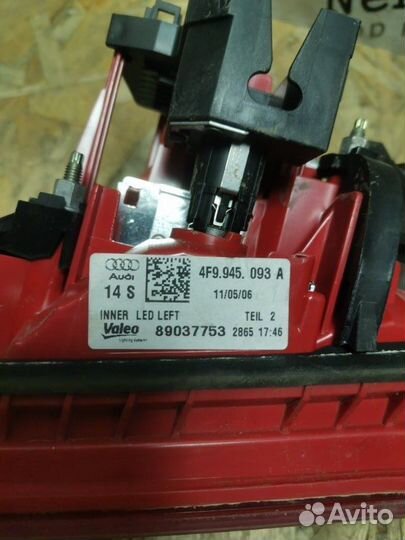 Фонарь задний в крышку багажника левый Audi A6 C6