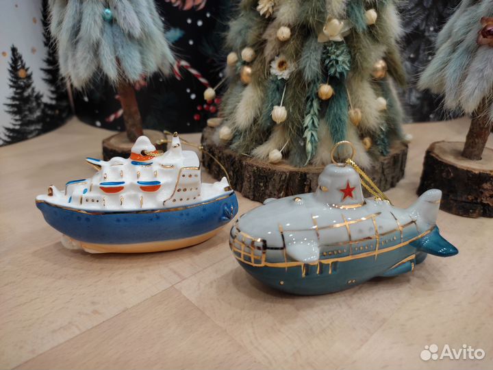 Фарфоровая мануфактура ёлочные игрушки