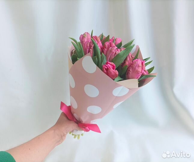 Тюльпаны пудровые