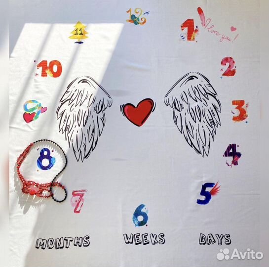 Фотофон для съемки малыша каждый месяц