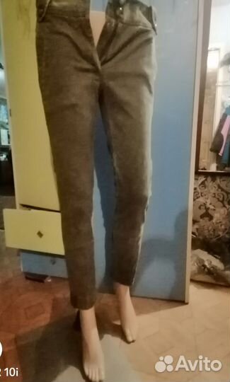 Брюки хлопок плотный джинса, zara