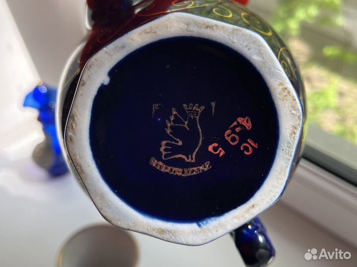 Сервиз Кобальт кофейный с позолотой (Возрождение)