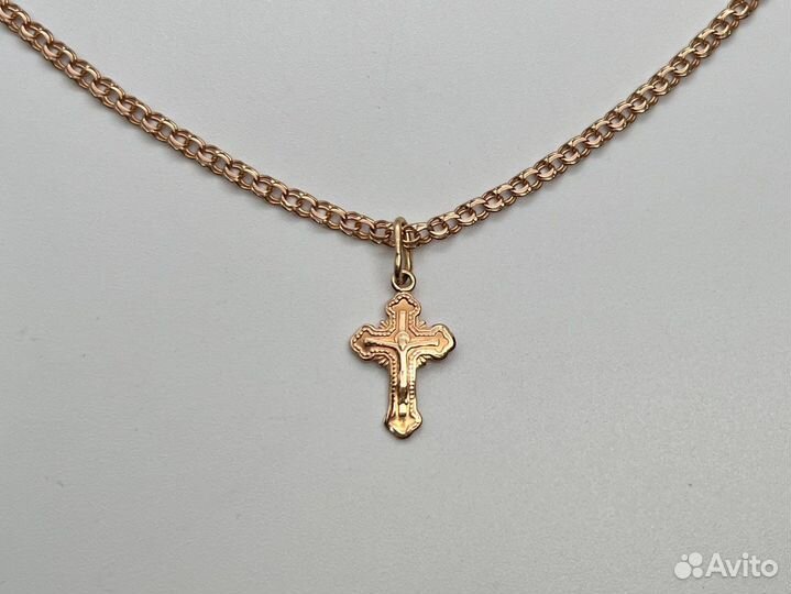 Золотой крест 585 пробы