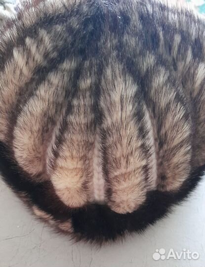 Шапка вязанная норка, женская новая
