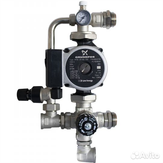 Насосно-смесительный узел с байпасом, без насоса