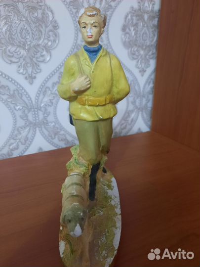Статуэтка охотник с собакой СССР