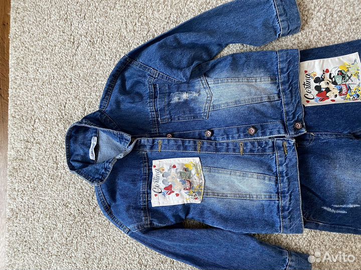 Джинсовый костюм для девочки