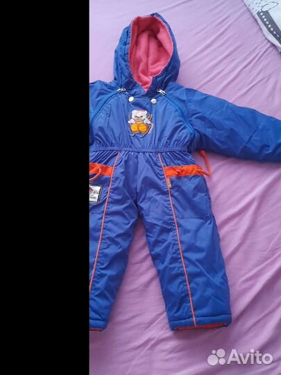 Зимний комбинезон для девочки 74 80