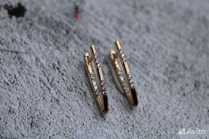 Серьги золото 585-2,50гр/арт.3020