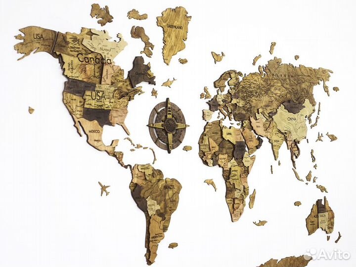 Настенная карта мира