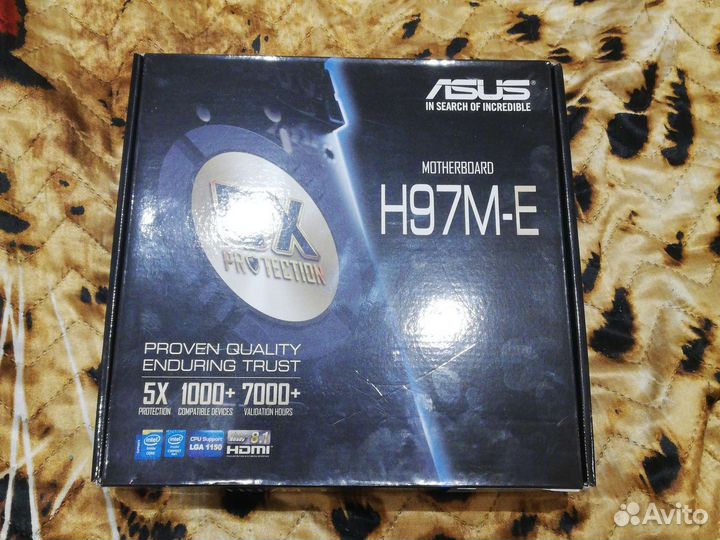 Материнская плата asus H97M-E
