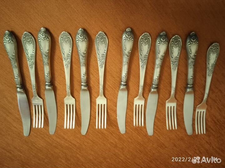 Столовые наборы из мельхиора