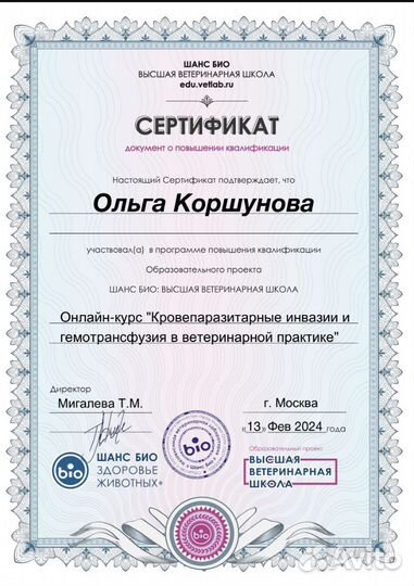 Ветеринарный врач дерматолог-инфекционист