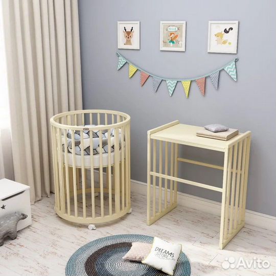 Детская кроватка трансформер 7в1