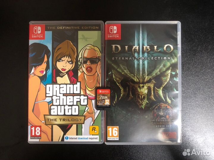 Nintendo switch gta zelda botw diablo игры
