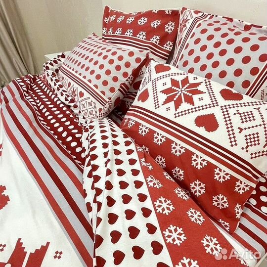 Постельное бельё Евро 200х220см, 240х260см, 70х70с