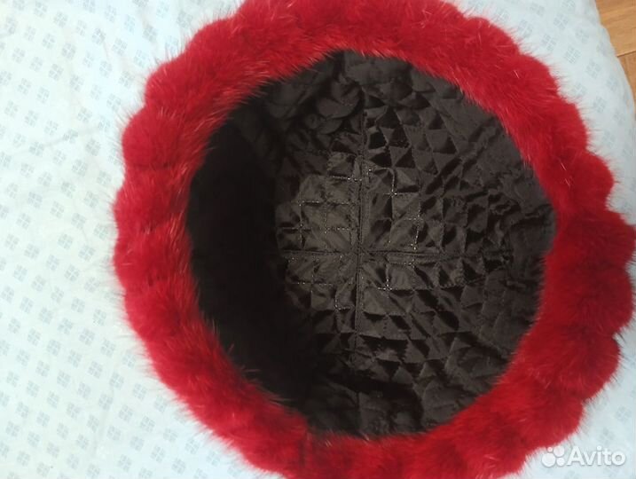 Шапка зимняя норковая женская