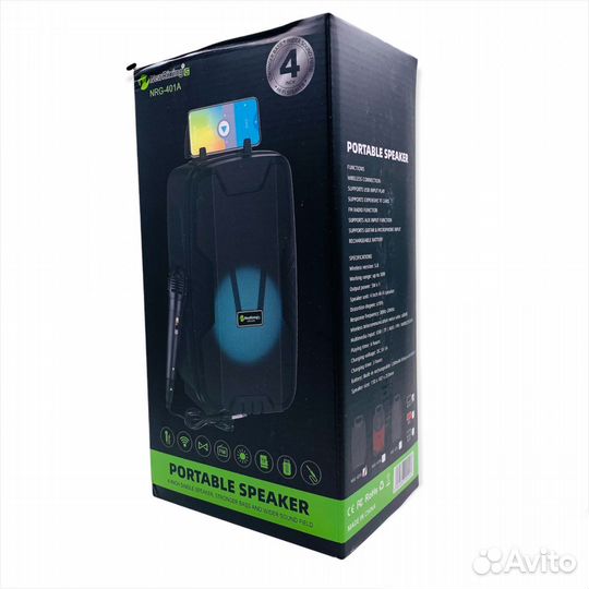 Портативная колонка NewRixing NRG-401A+mic
