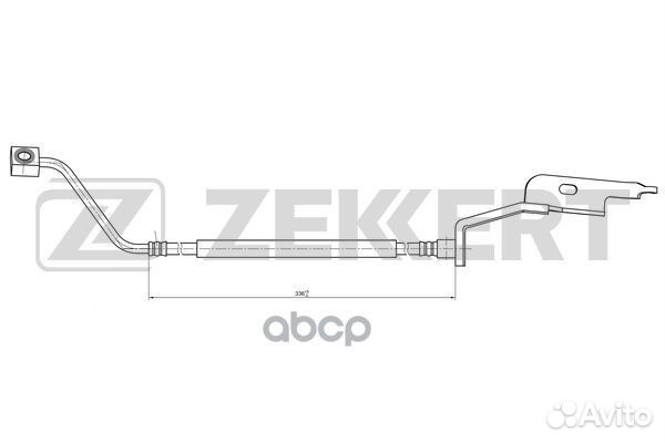 Шланг тормозной передний левый Chrysler Voyager