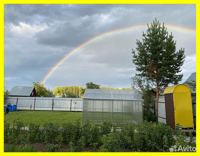 Теплица Усиленная с поликарбонатом В