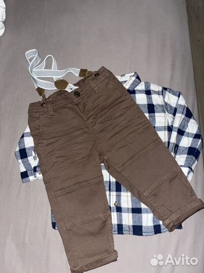 Рубашка и брюки на мальчика 80 размер H&M