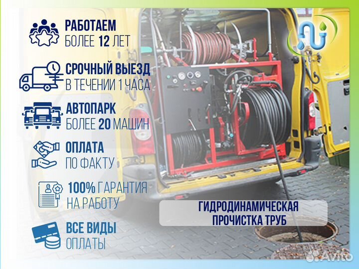 Прочистка канализации гидродинамическая