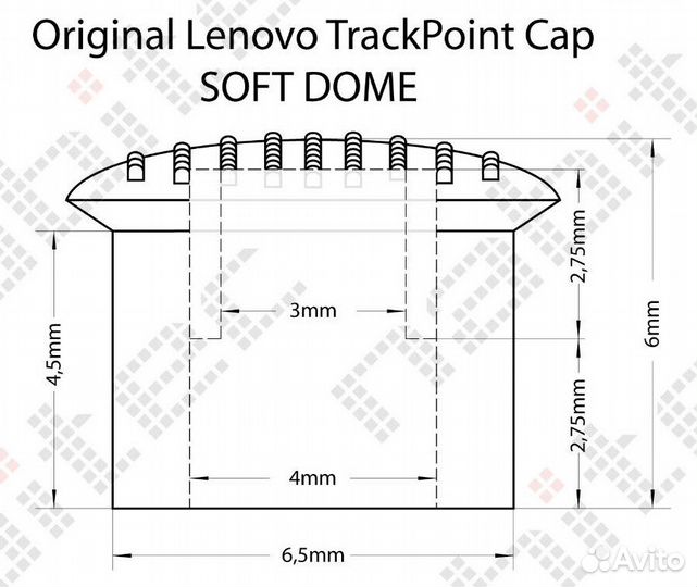 Новый Оригинал ThinkPad TrackPoint Колпачок Lenovo