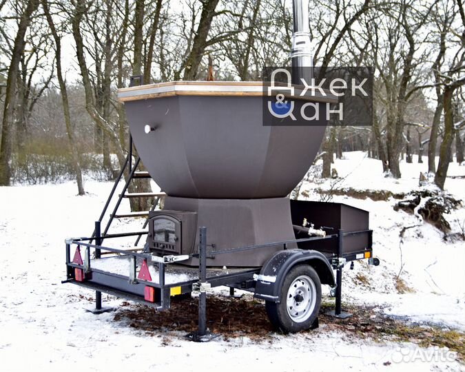 Банный чан на прицепе
