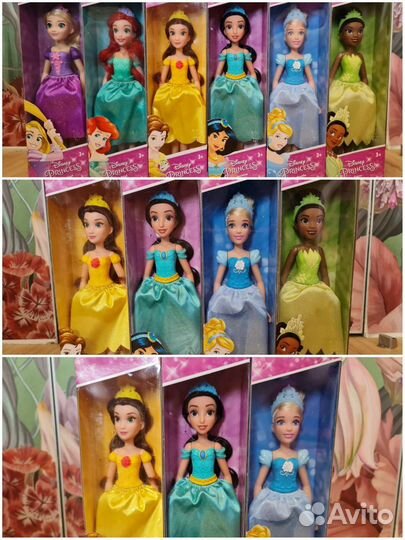 Кукла Disney Рапунцель Ариэль Белль Жасмин Золушка