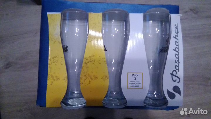 Набор из 3 пивных бокалов