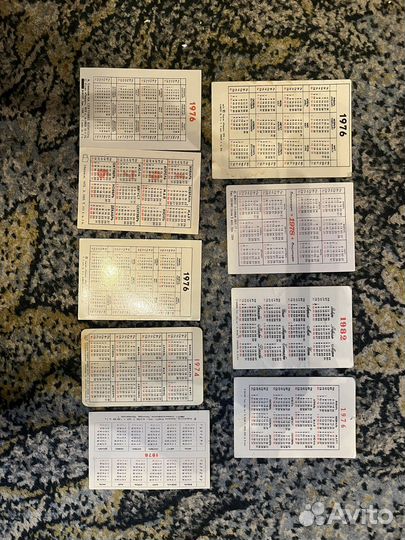 Календарики, открытки обмен