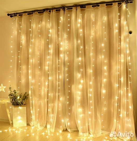 Гирлянда штора