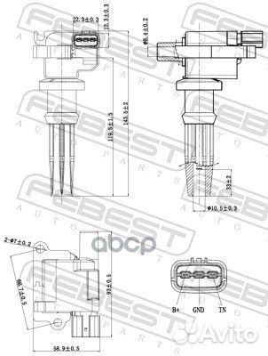 Катушка зажигания 12640003 Febest