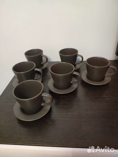 Чашка с блюдцем IKEA