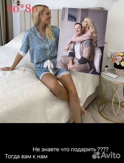 Портрет на заказ.Печать фото на холсте