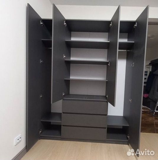 Шкафы Хилтон Графит