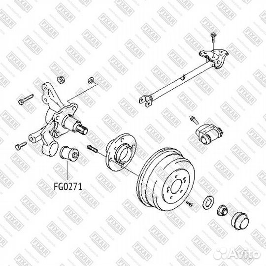 Сайлентблок заднего кулака