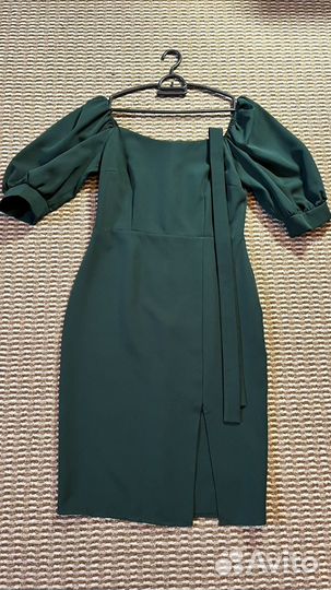 Платье женское, тёмно - зелёное 44-46