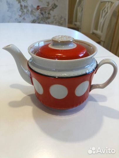 Заварочный чайник фарфор «Горох« СССР