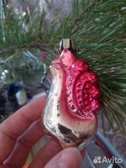 Игрушка СССР Морской конёк, Жар Птица, Павлин